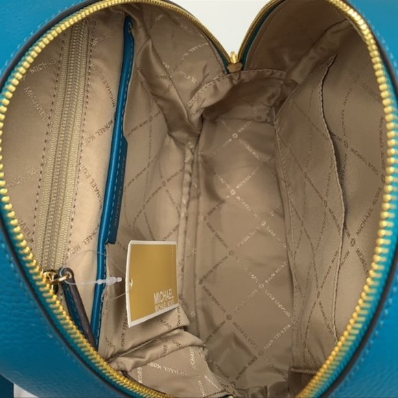 Michael Kors Adina Medium Backpack Leather Lagoon - Picture 14 of 16